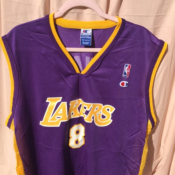 KOBE !!! Kobe Bryant Basketball Jersey by Champion road purple EUC - Picture 2 of 5